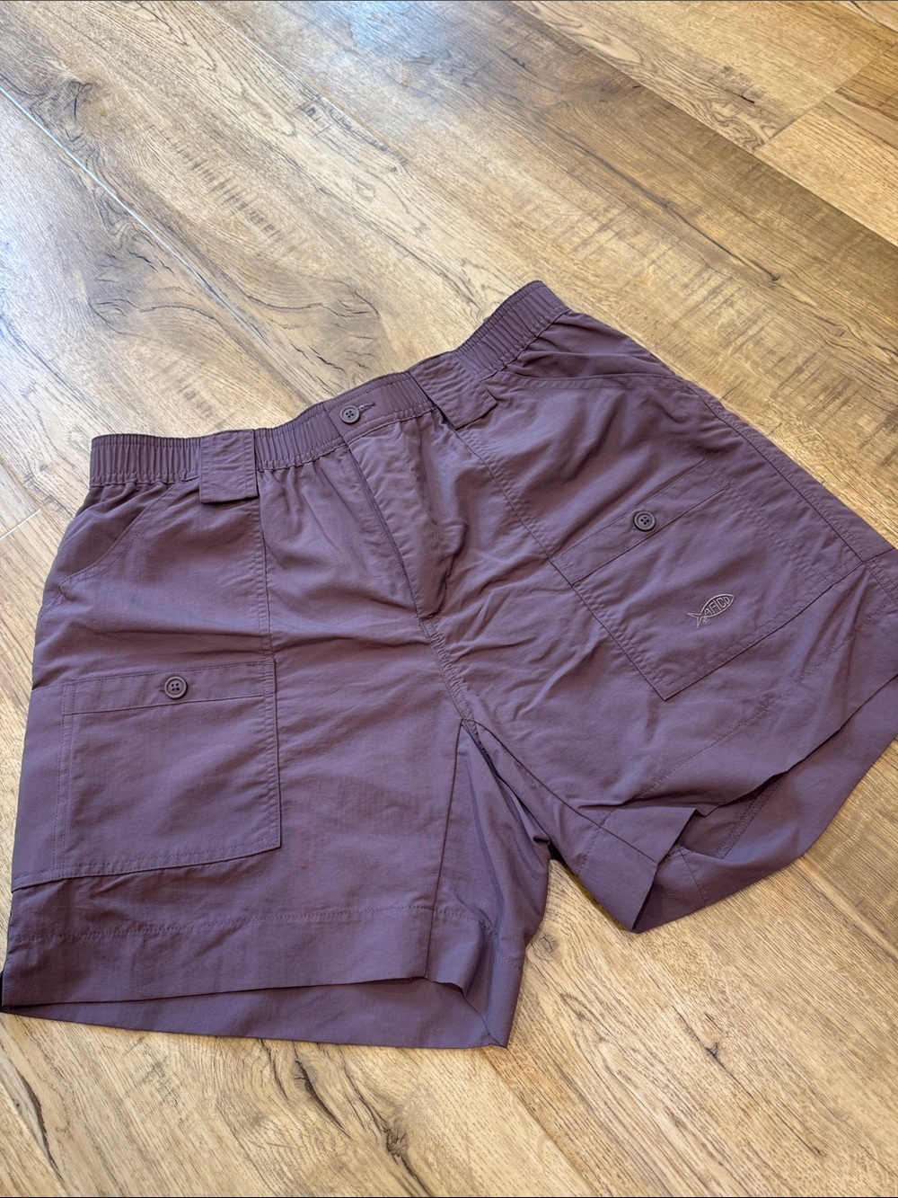 AFTCO Men’s Burgundy Cargo Shorts